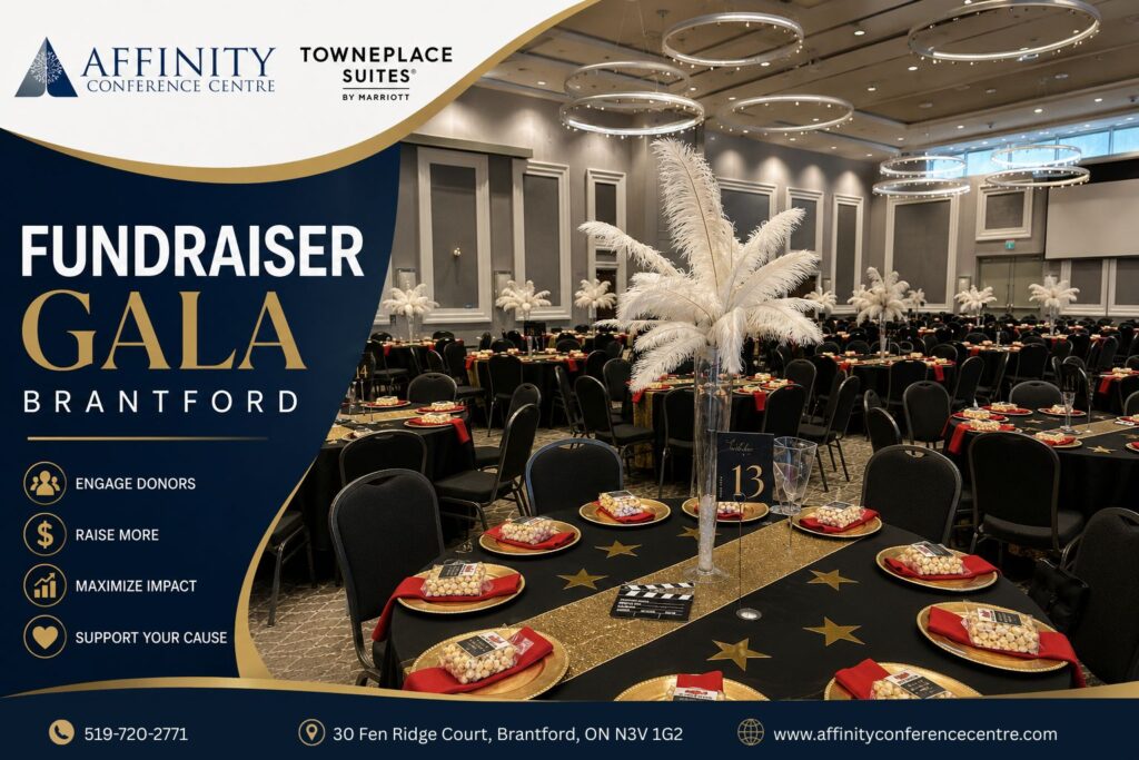 Buffet vs plated dinner event catering options at Affinity Conference Centre and TownePlace Suites in Brantford.